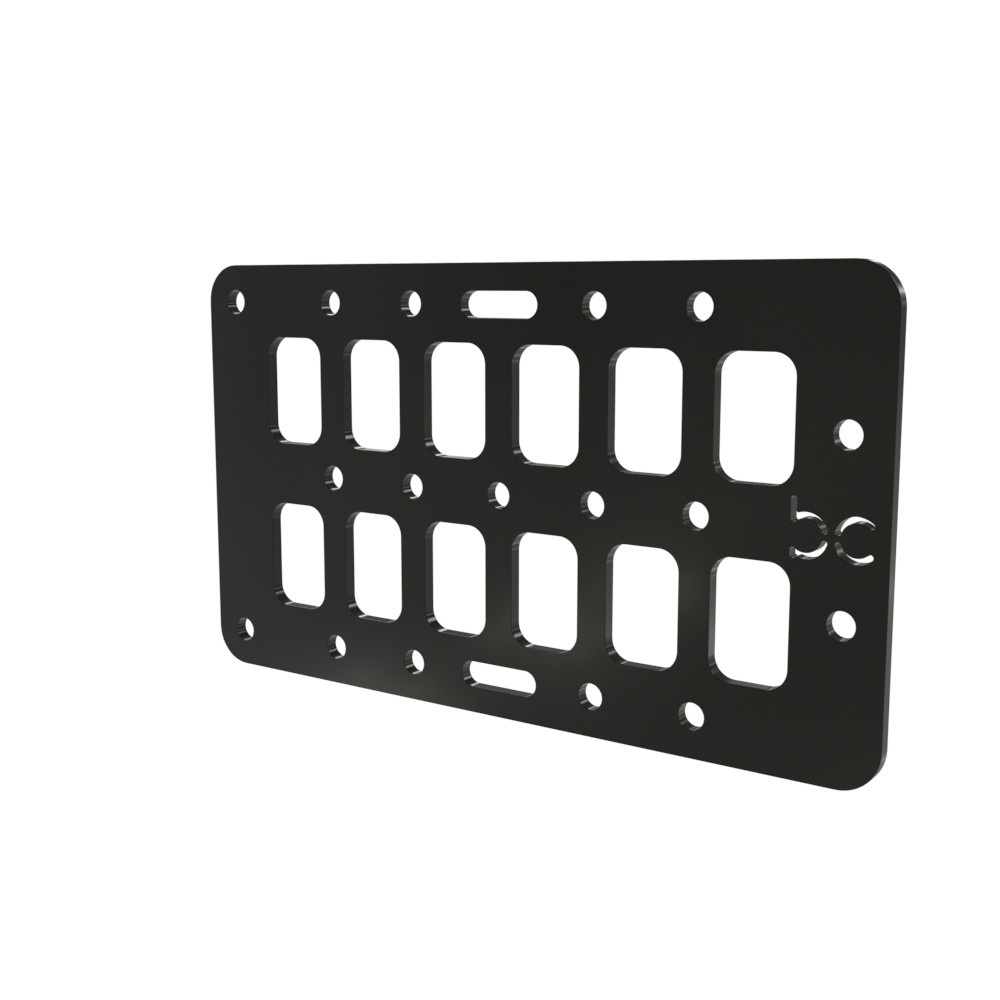 Multi-FIT Tactical Rigid MOLLE Panel Ammo Can Mount (Powder Coated)