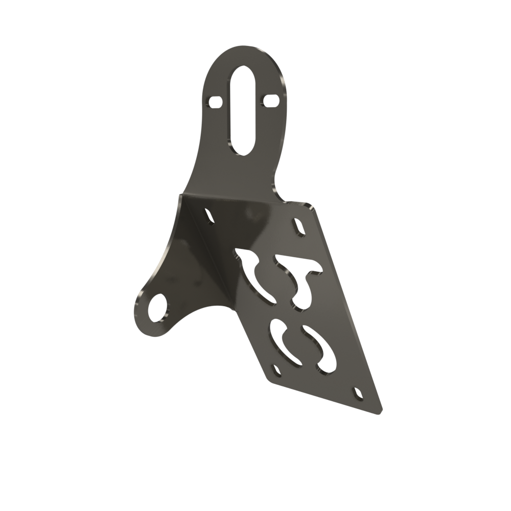 UNIVERSAL Vertical License plate bracket (Raw Steel)