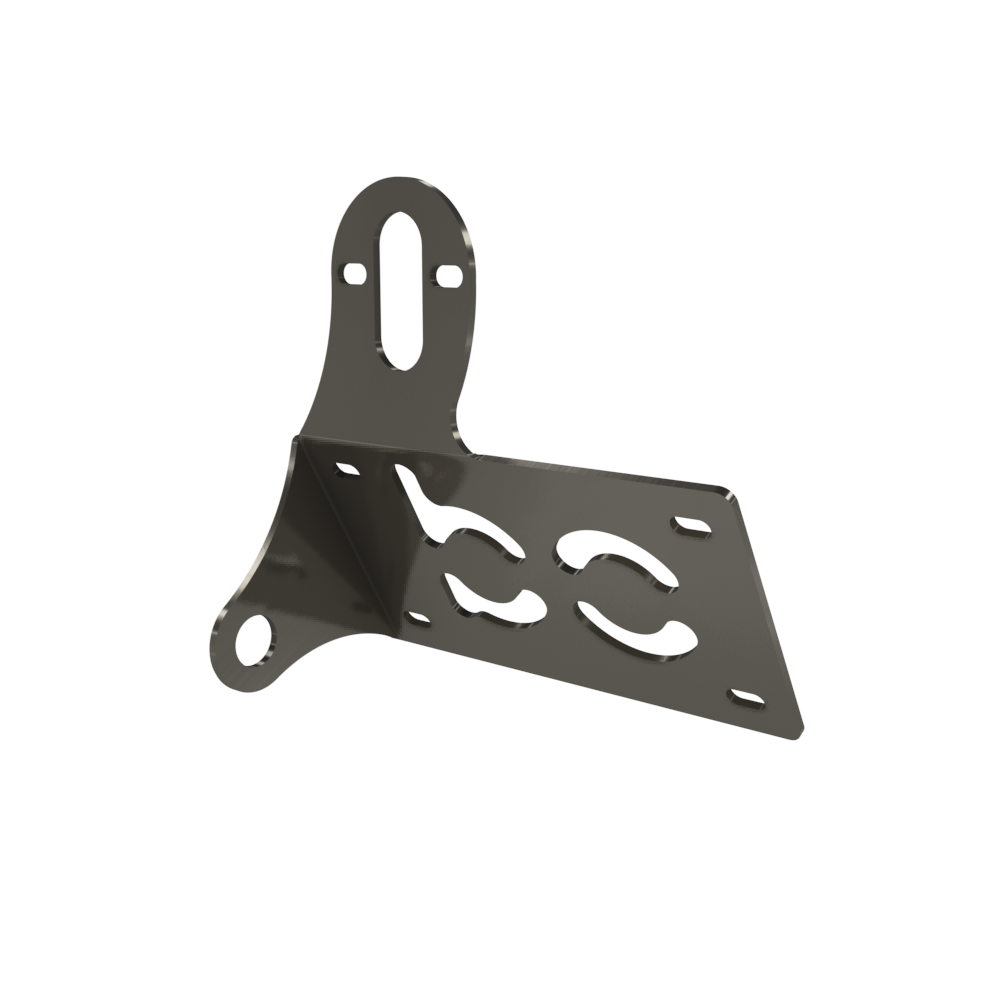 UNIVERSAL Horizontal License plate bracket (Raw Steel)