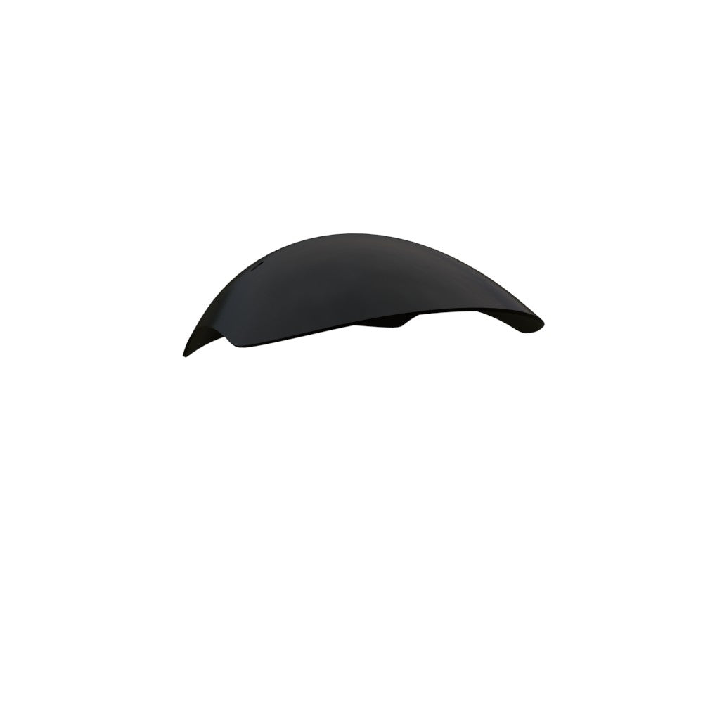 5.5" / 140mm 1-Piece Steel Matte Black Front Fender