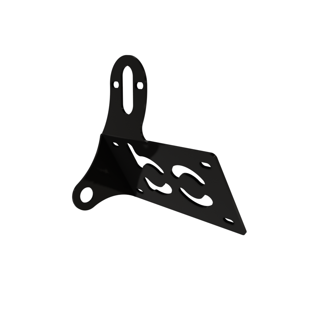 UNIVERSAL Horizontal License plate bracket (Powder Coated) LEFT SIDE