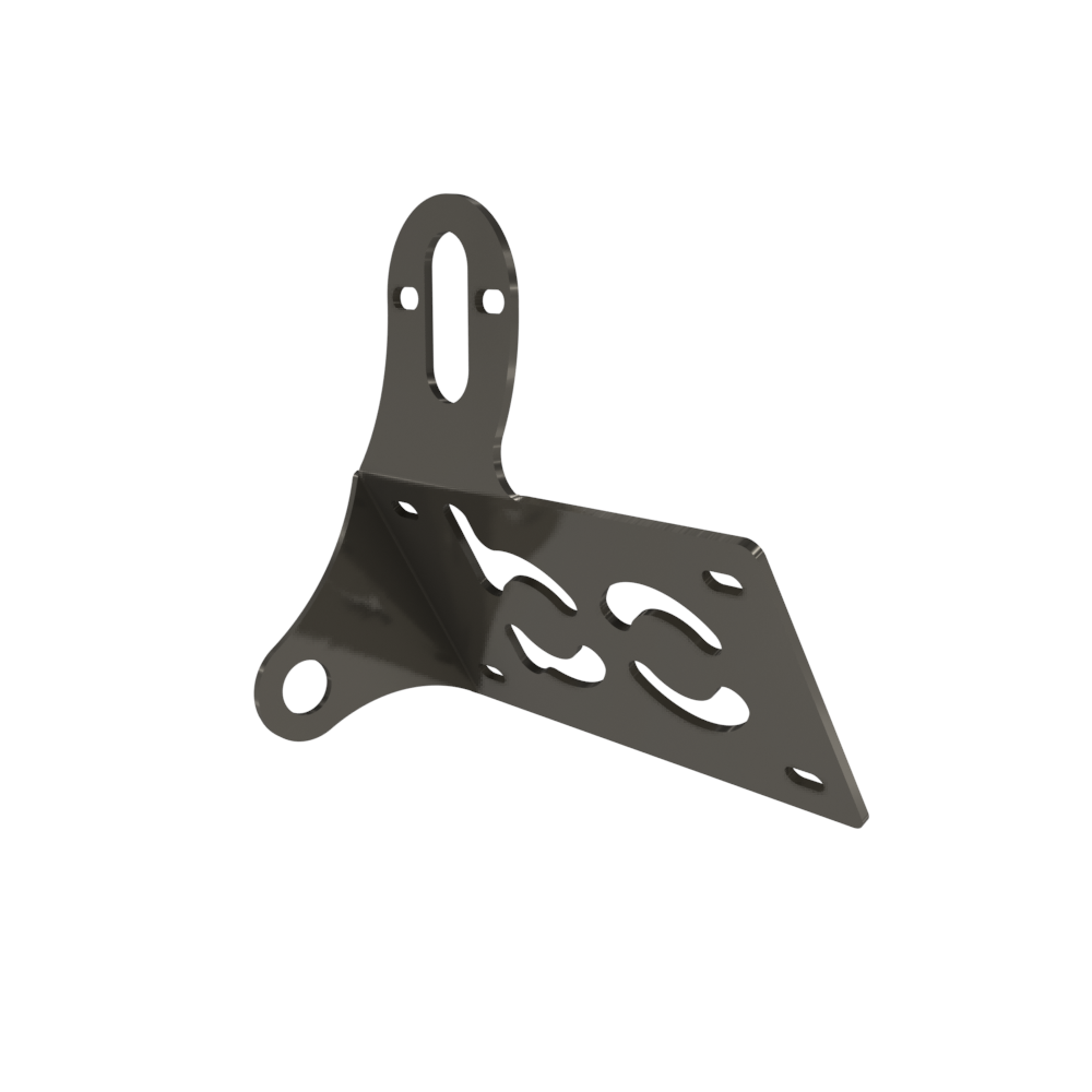 UNIVERSAL Horizontal License plate bracket (Raw Steel)