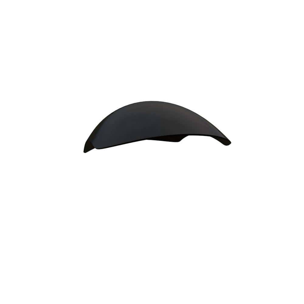 5.5" / 140mm 1-Piece Steel Black Front Fender