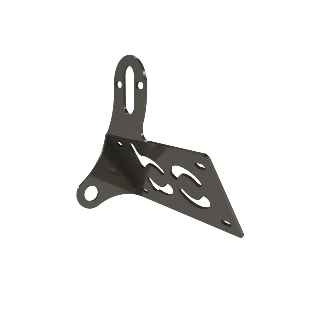 UNIVERSAL Horizontal License plate bracket (Raw Steel)