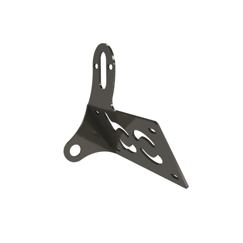 UNIVERSAL Horizontal License plate bracket (Raw Steel)