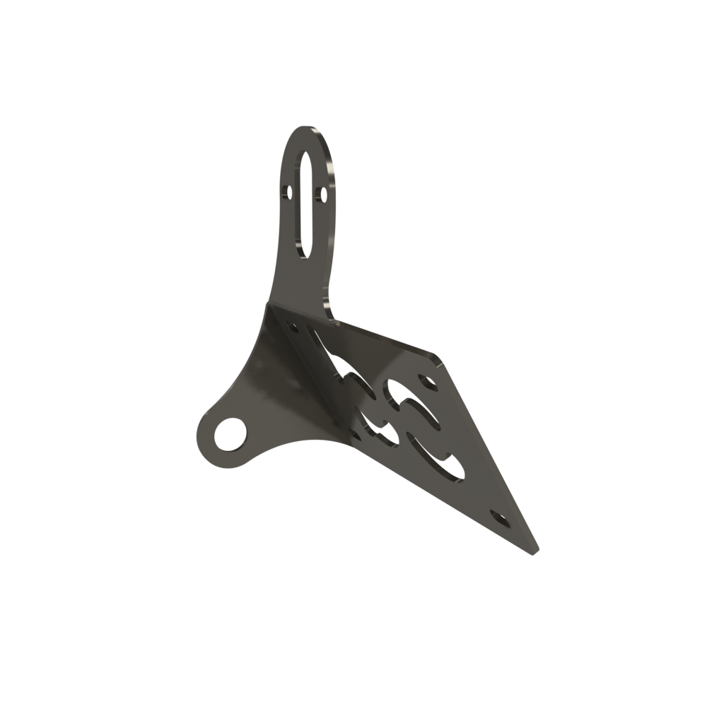 UNIVERSAL Horizontal License plate bracket (Raw Steel)