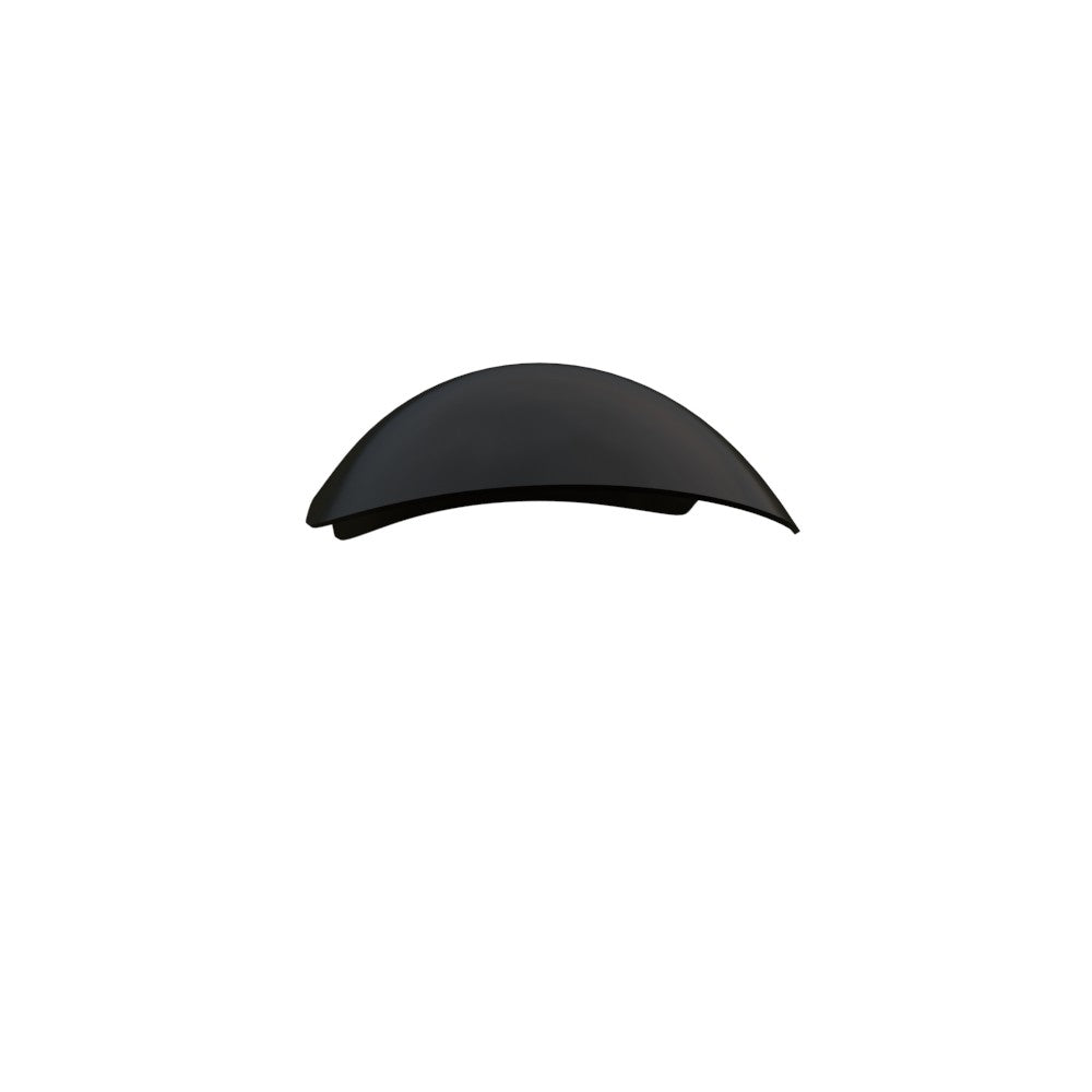 5.5" / 140mm 1-Piece Steel Black Front Fender