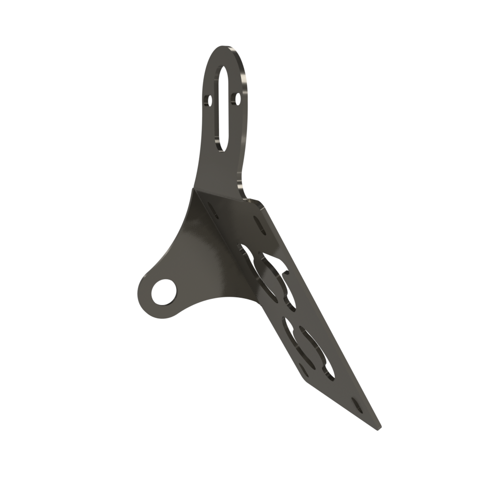 UNIVERSAL Vertical License plate bracket (Raw Steel)