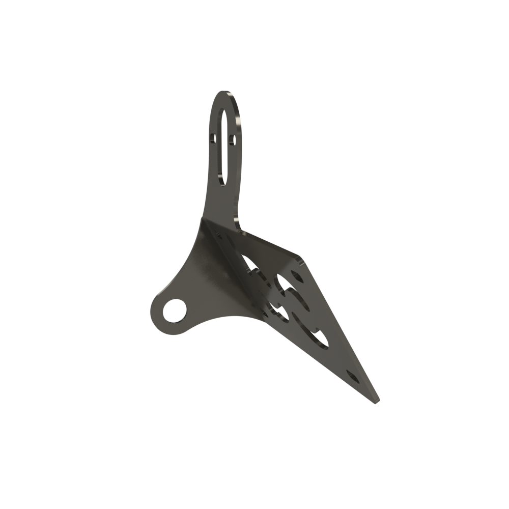 UNIVERSAL Horizontal License plate bracket (Raw Steel)