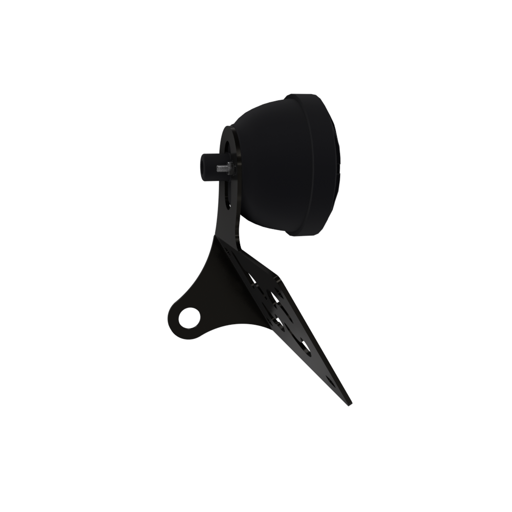 UNIVERSAL Horizontal License plate bracket with Brake light (Powder Coated)