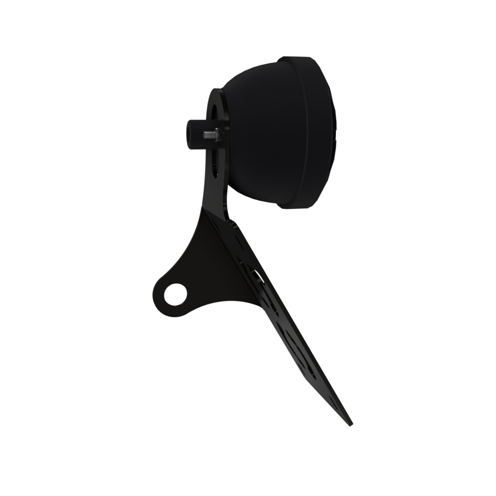 UNIVERSAL Vertical License plate bracket With Brake Light (Powder Coated)
