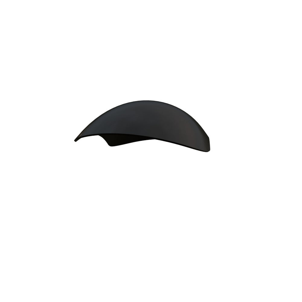 5.5" / 140mm 1-Piece Steel Black Front Fender