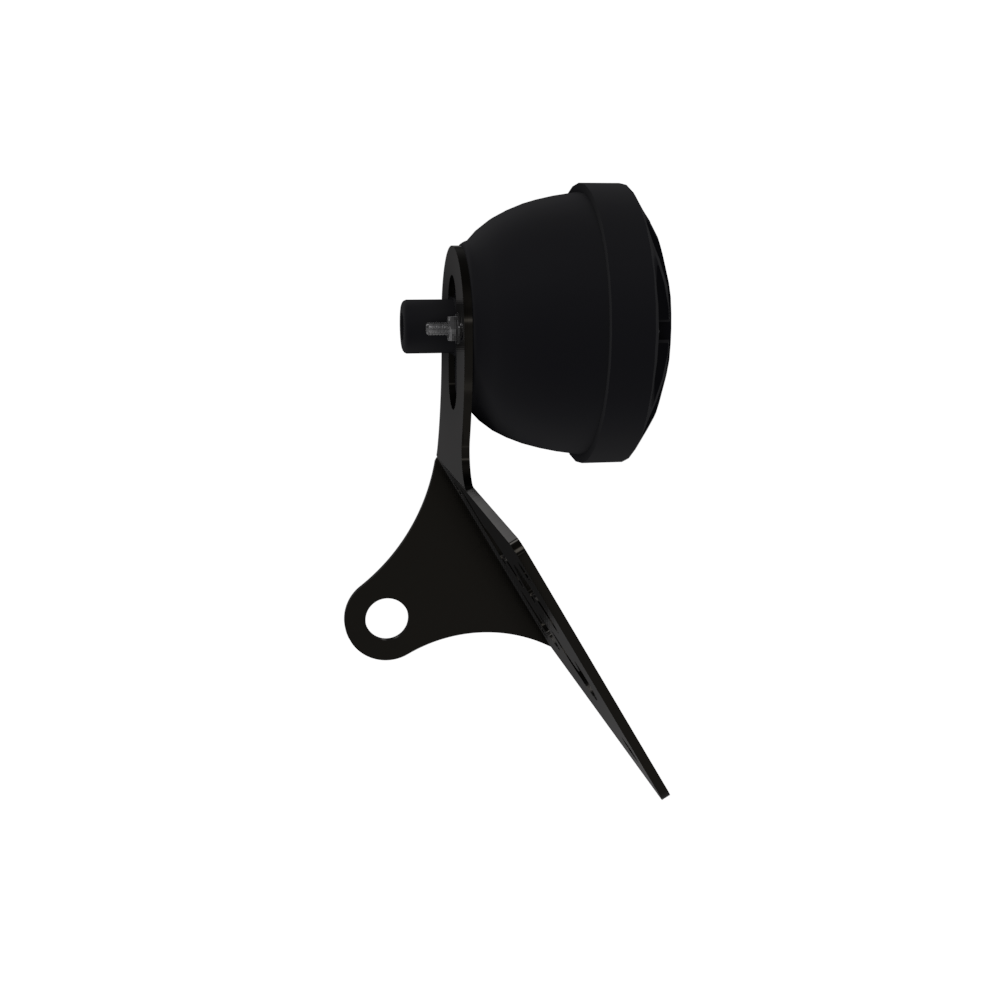 UNIVERSAL Horizontal License plate bracket with Brake light (Powder Coated)