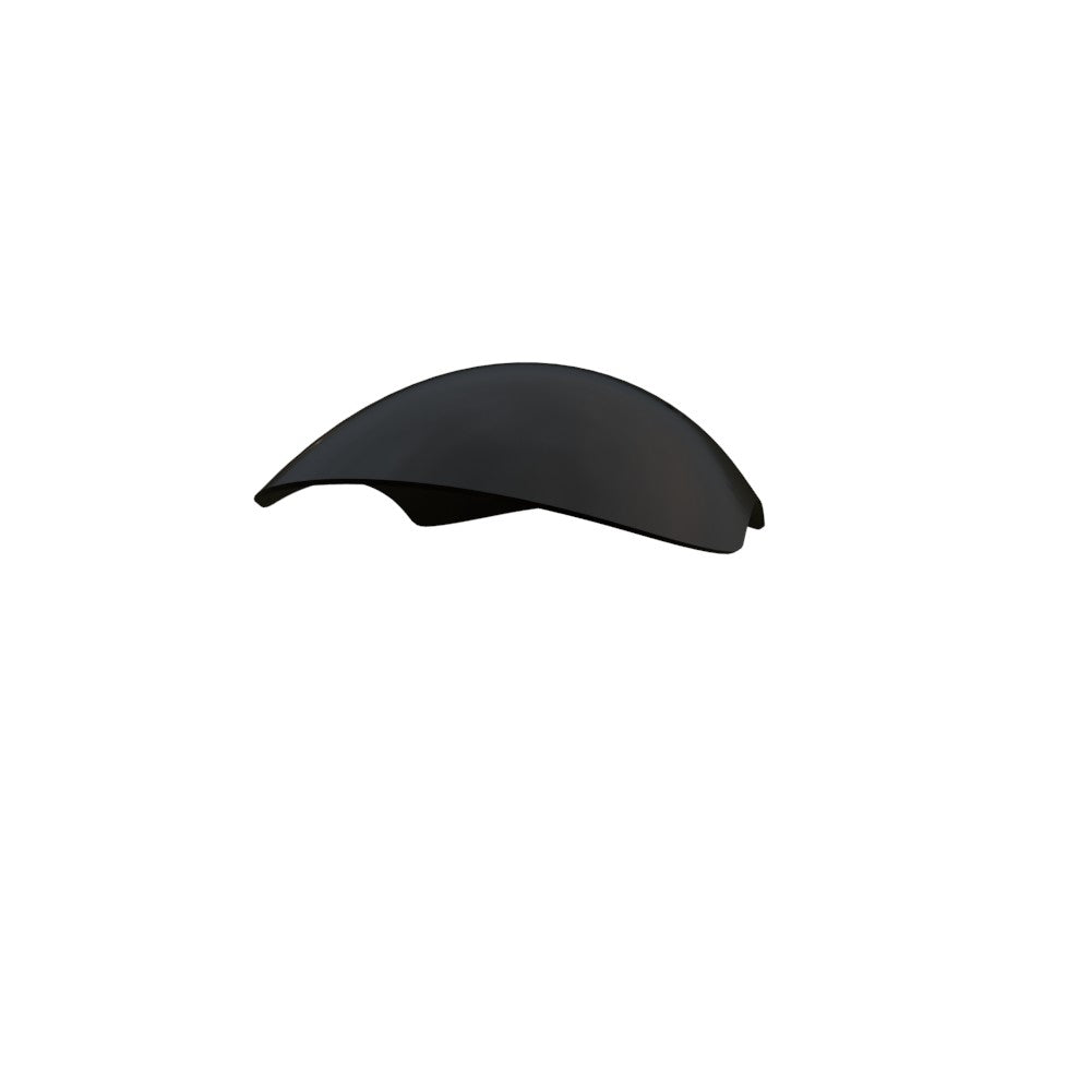5.5" / 140mm 1-Piece Steel Black Front Fender