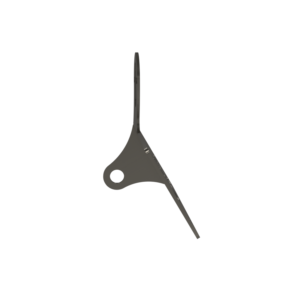 UNIVERSAL Horizontal License plate bracket (Raw Steel)