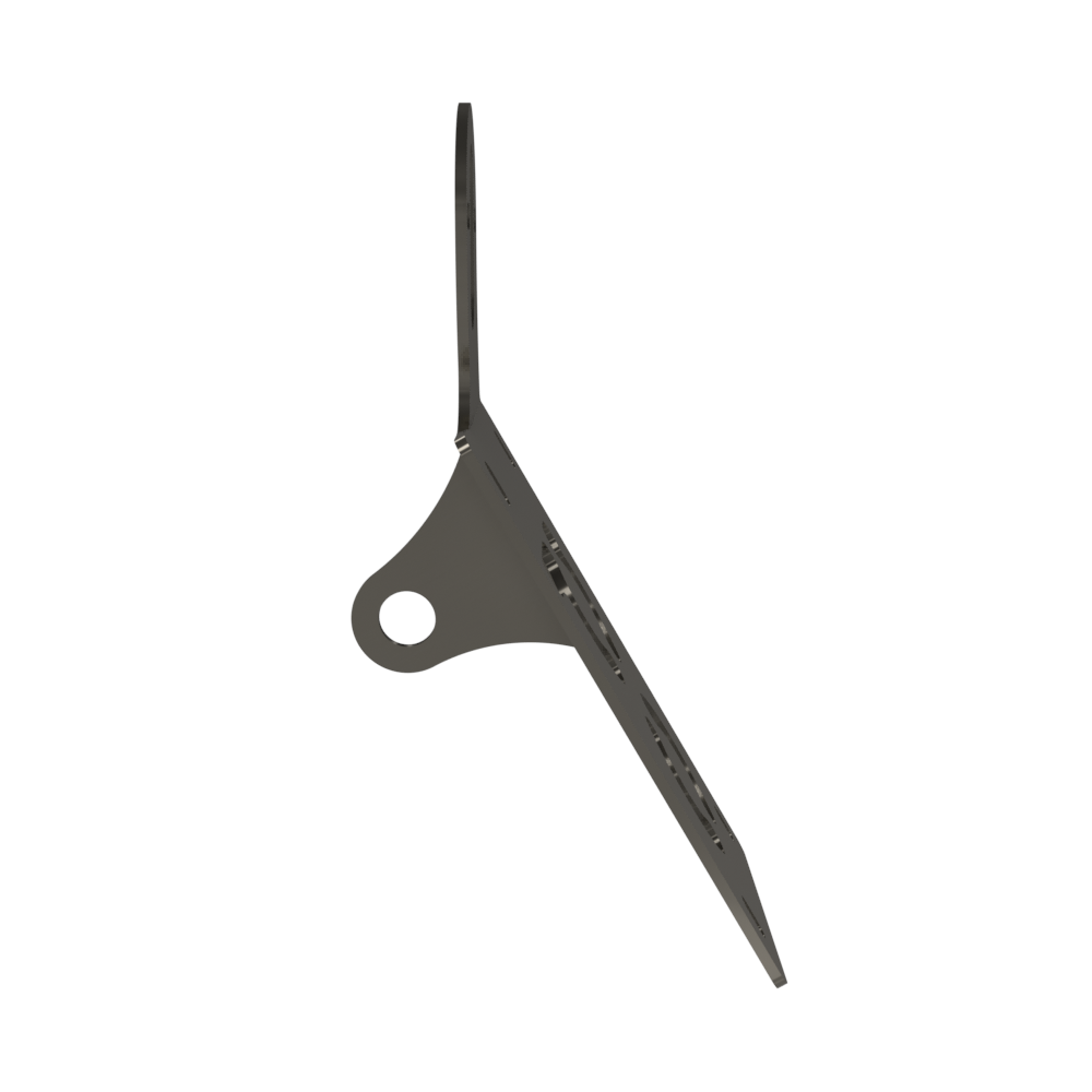 UNIVERSAL Vertical License plate bracket (Raw Steel)