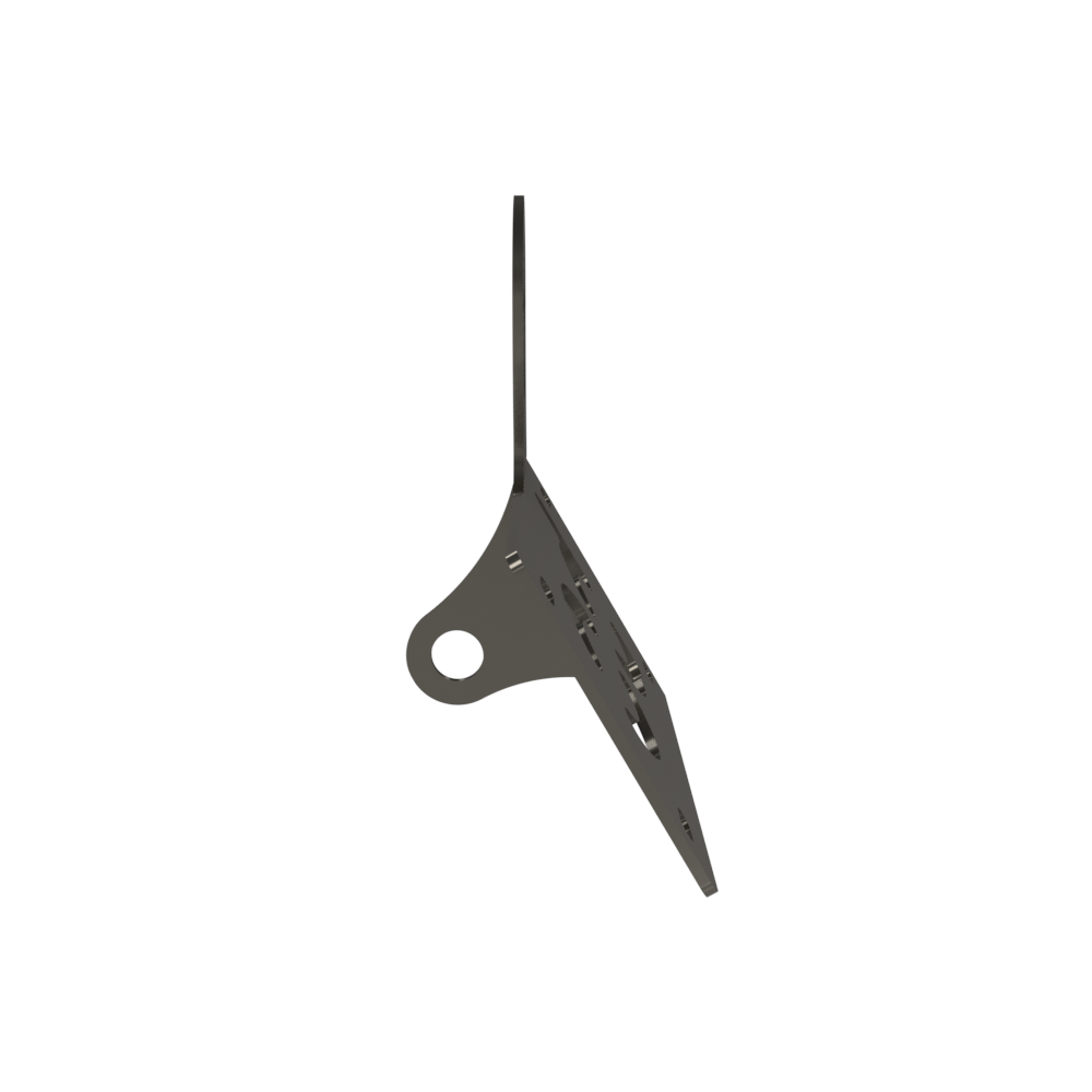 UNIVERSAL Horizontal License plate bracket (Raw Steel)