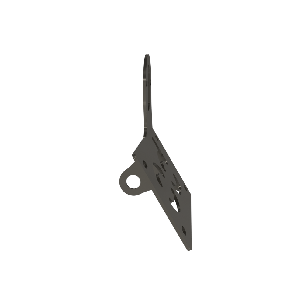 UNIVERSAL Horizontal License plate bracket (Raw Steel)