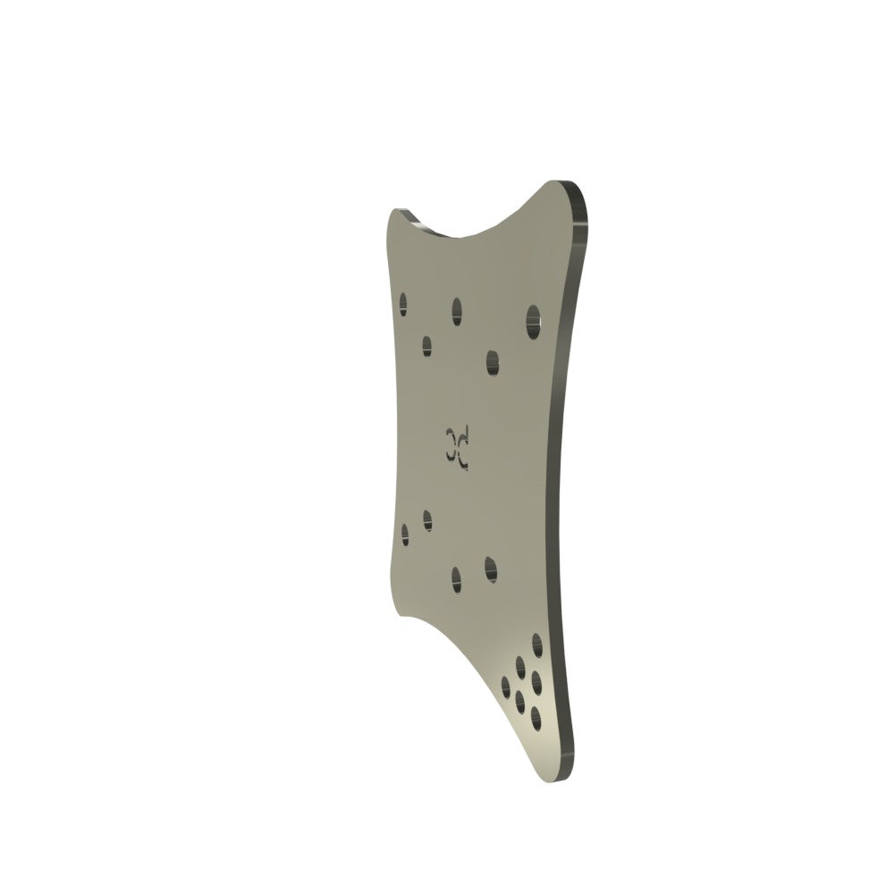 Multi-Fit HeadLight Plate (Raw Metal)