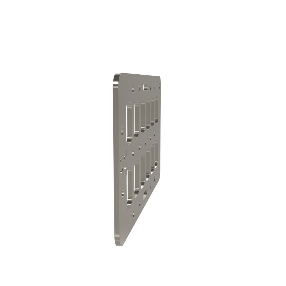 Multi-FIT Tactical Rigid MOLLE Panel Ammo Can Mount (Raw Steel)