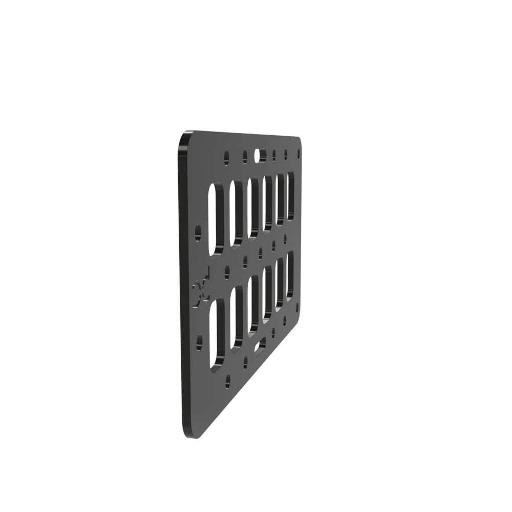 Multi-FIT Tactical Rigid MOLLE Panel Ammo Can Mount (Powder Coated)