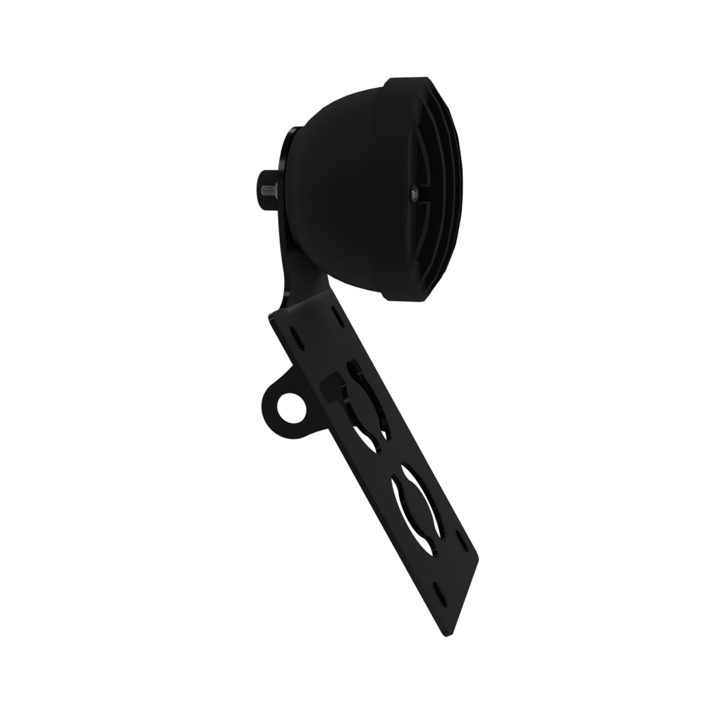 UNIVERSAL Vertical License plate bracket With Brake Light (Powder Coated)