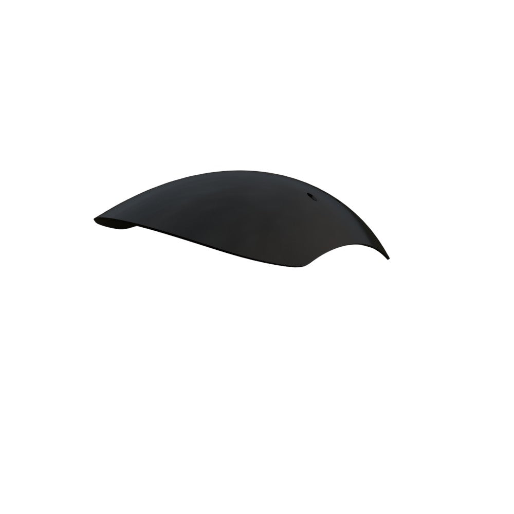 5.5" / 140mm 1-Piece Steel Black Front Fender