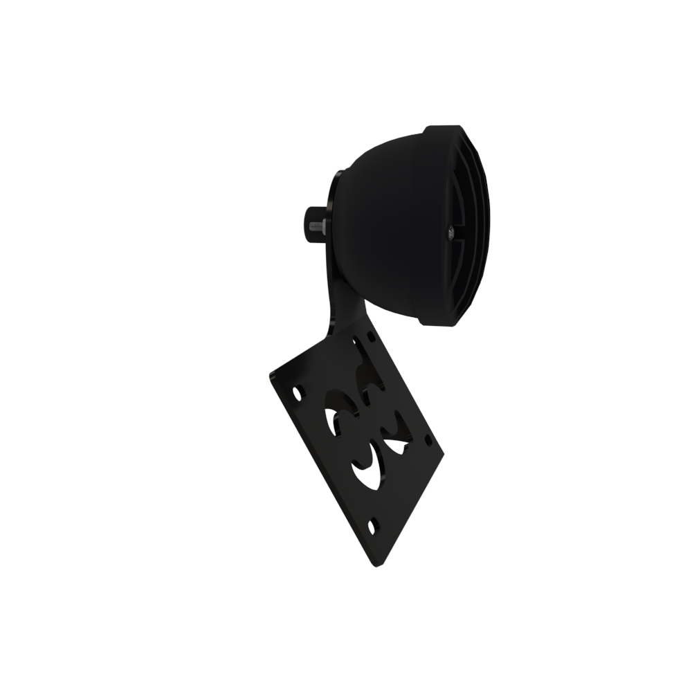 UNIVERSAL Horizontal License plate bracket with Brake light (Powder Coated)