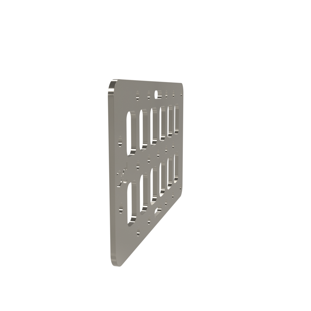 Multi-FIT Tactical Rigid MOLLE Panel Ammo Can Mount (Raw Steel)