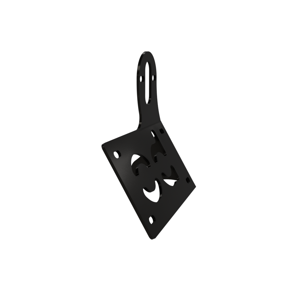 UNIVERSAL Horizontal License plate bracket (Powder Coated) LEFT SIDE