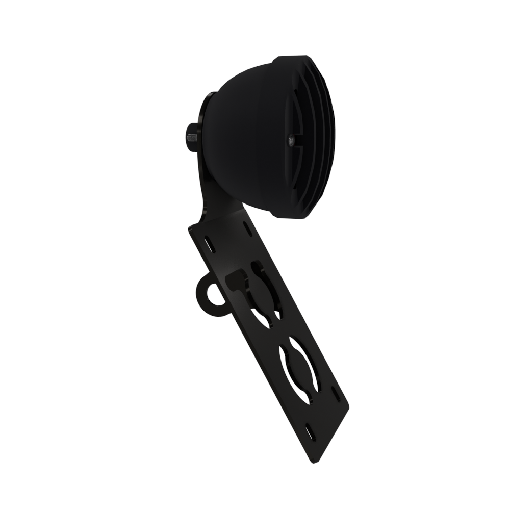UNIVERSAL Vertical License plate bracket With Brake Light (Powder Coated)