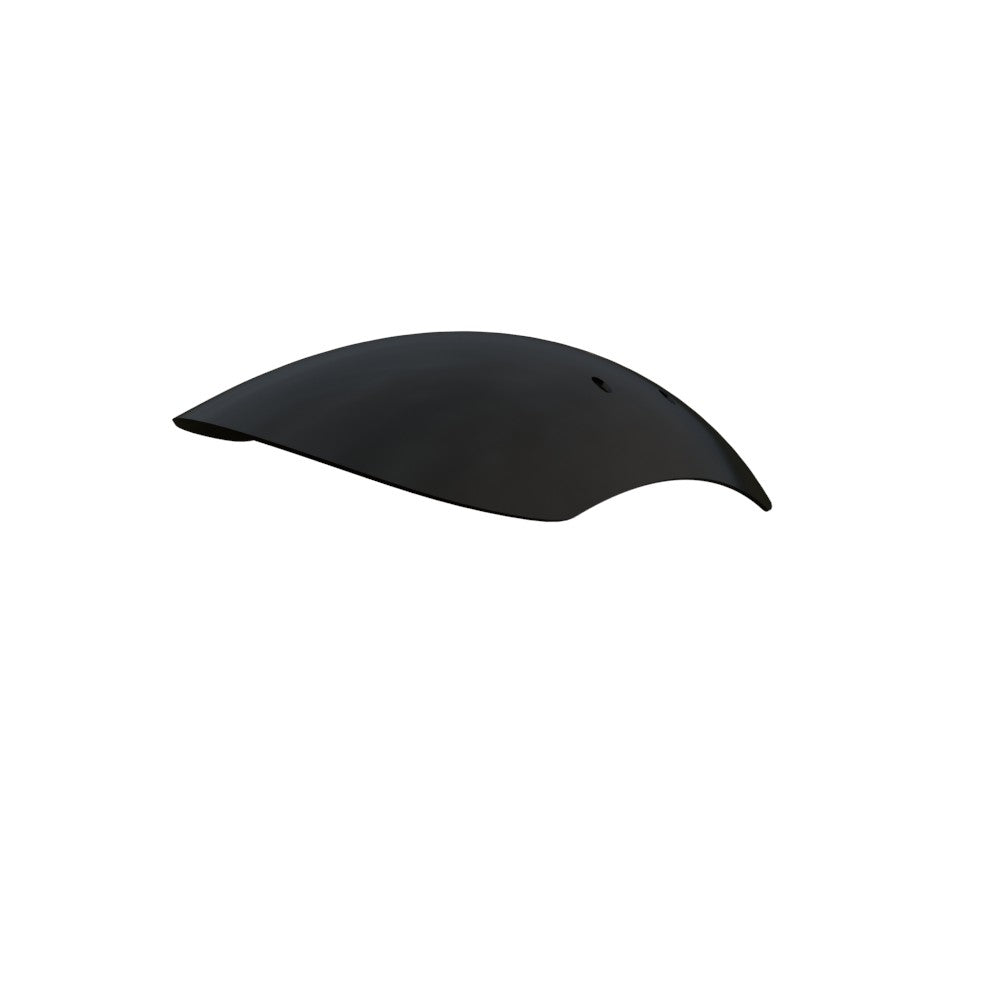 5.5" / 140mm 1-Piece Steel Matte Black Front Fender