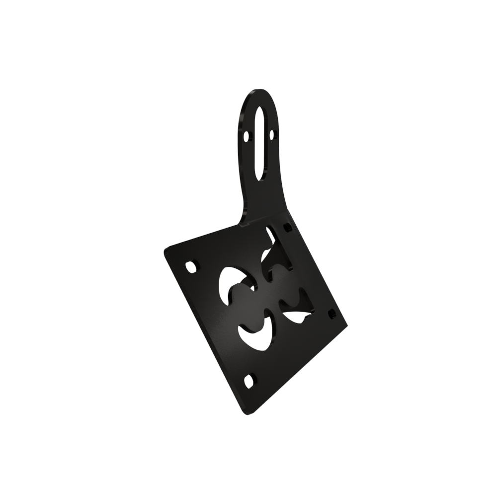 UNIVERSAL Horizontal License plate bracket (Powder Coated) LEFT SIDE