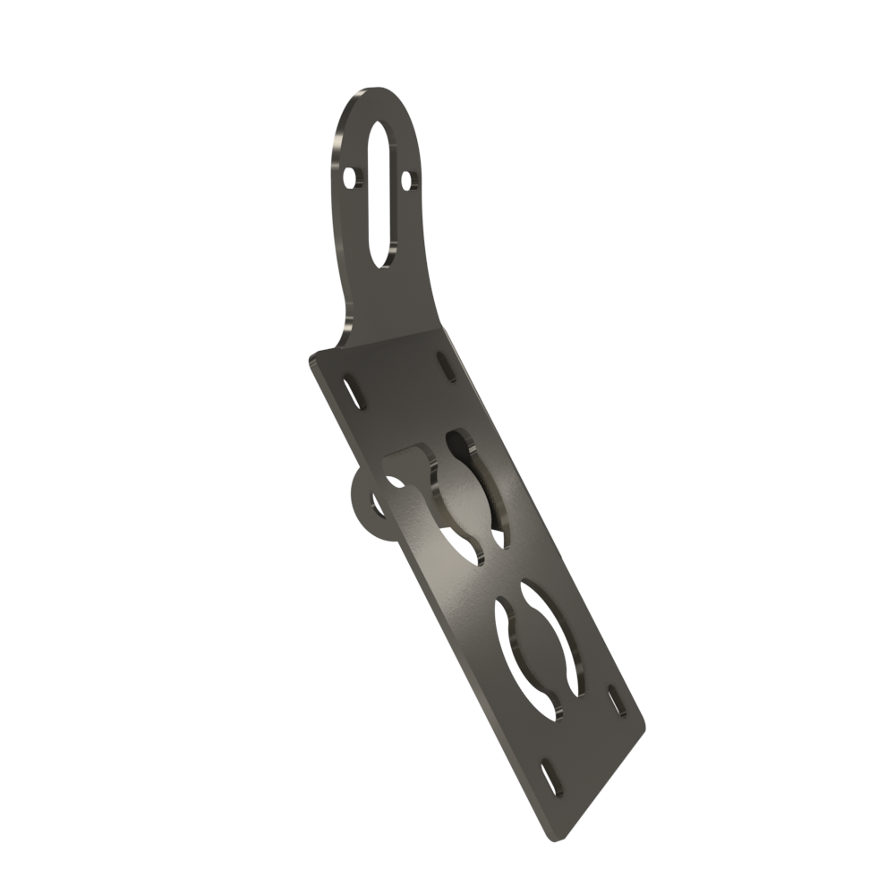 UNIVERSAL Vertical License plate bracket (Raw Steel)
