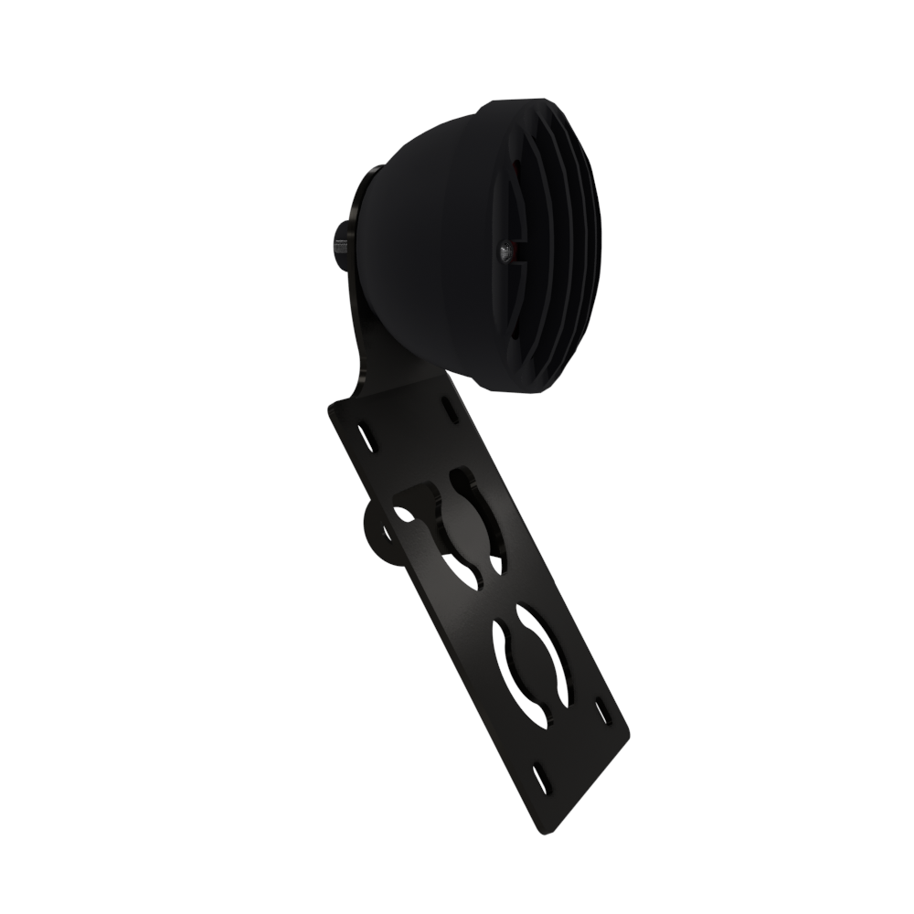 UNIVERSAL Vertical License plate bracket With Brake Light (Powder Coated)