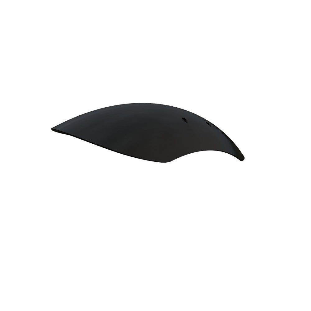 5.5" / 140mm 1-Piece Steel Matte Black Front Fender