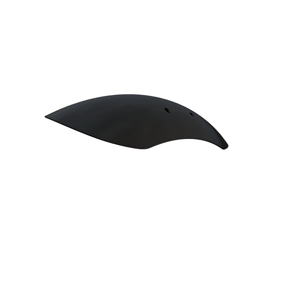 5.5" / 140mm 1-Piece Steel Matte Black Front Fender