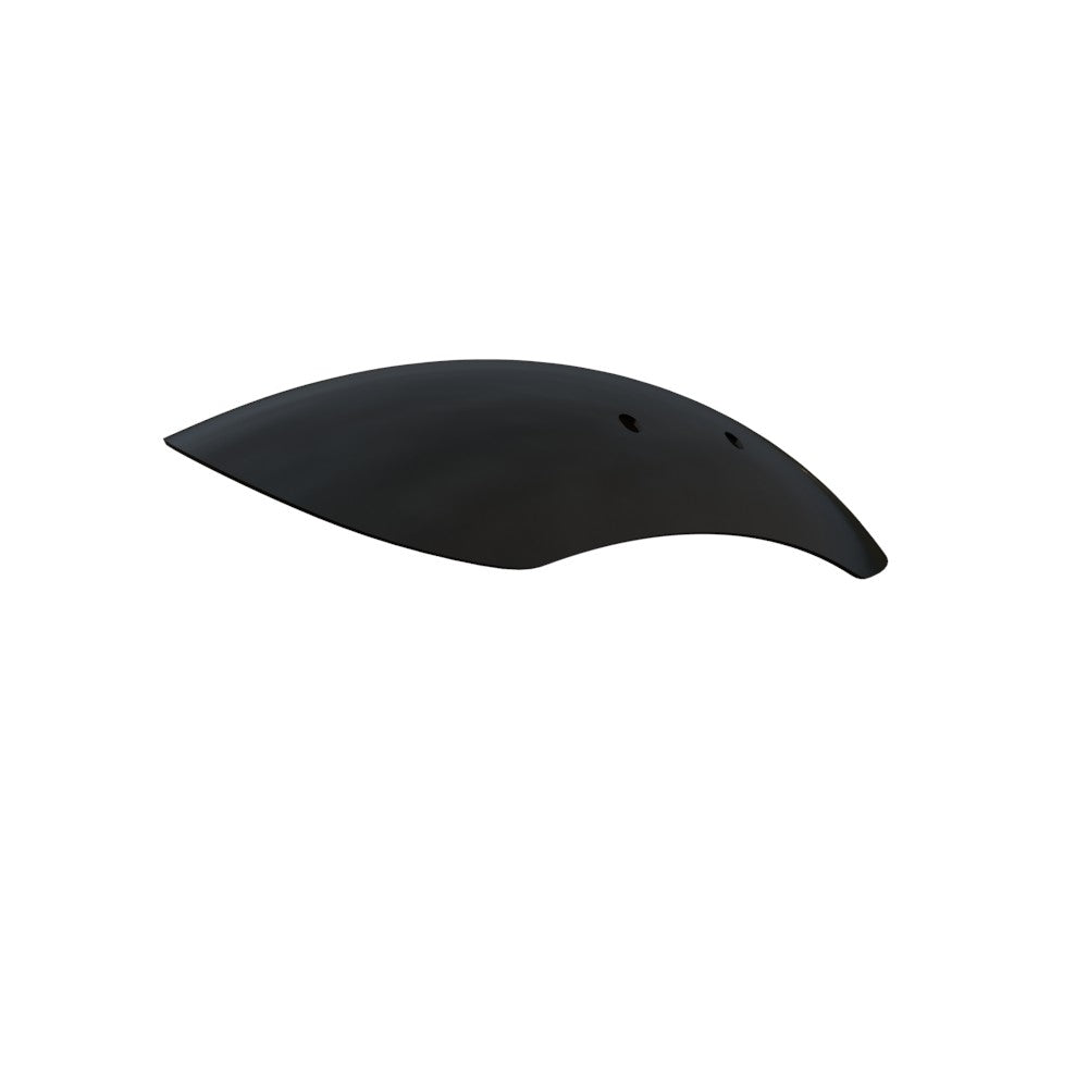 5.5" / 140mm 1-Piece Steel Black Front Fender