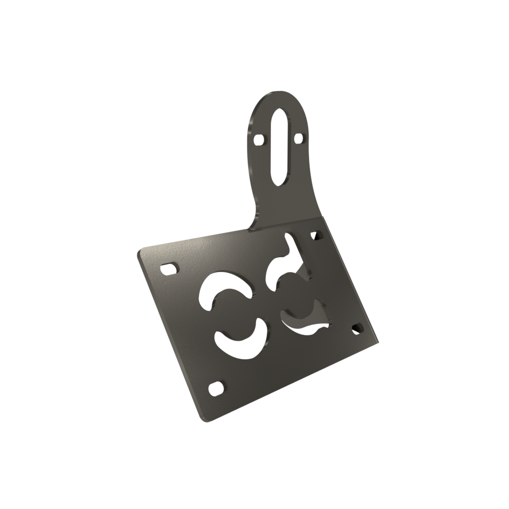 UNIVERSAL Horizontal License plate bracket (Raw Steel)