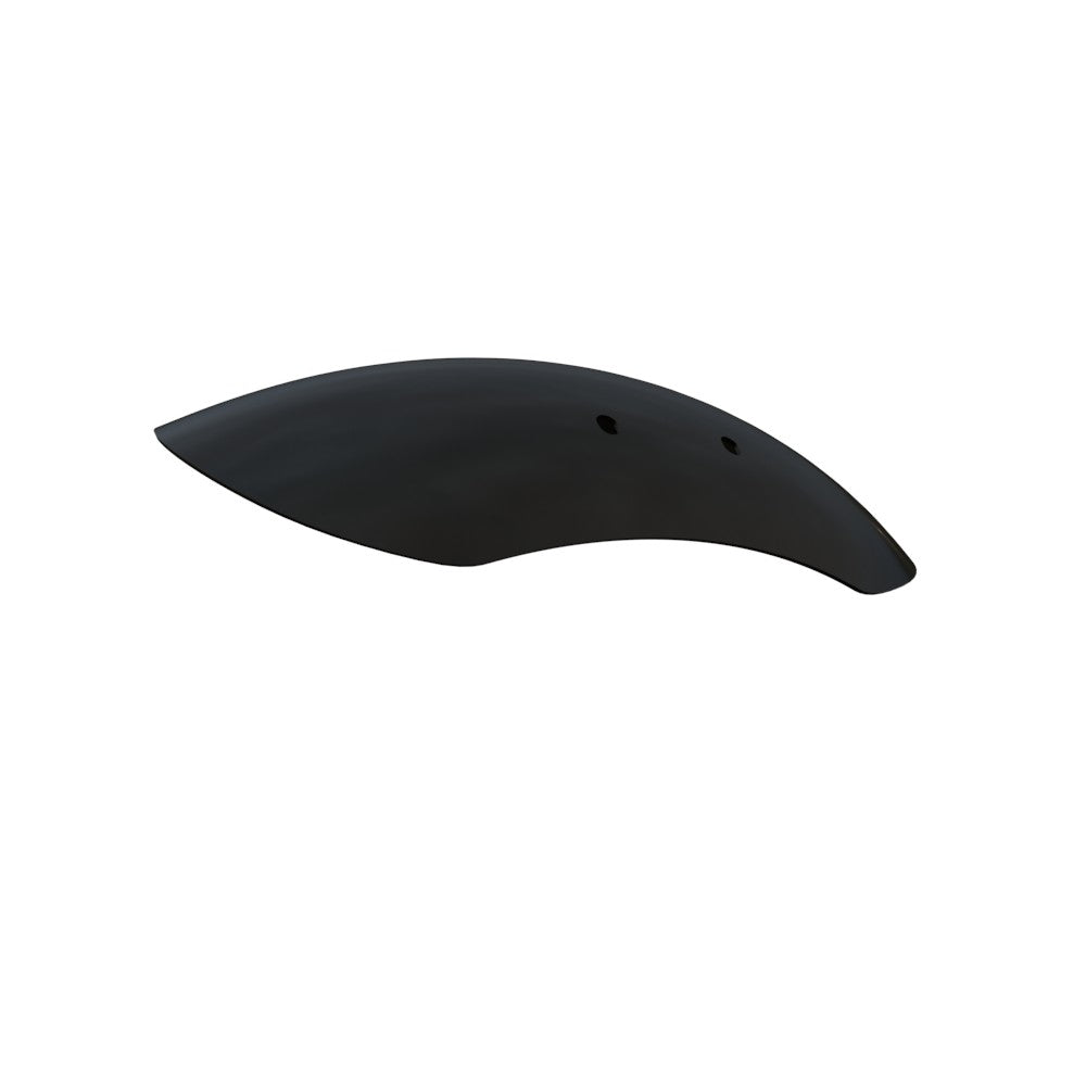 5.5" / 140mm 1-Piece Steel Matte Black Front Fender