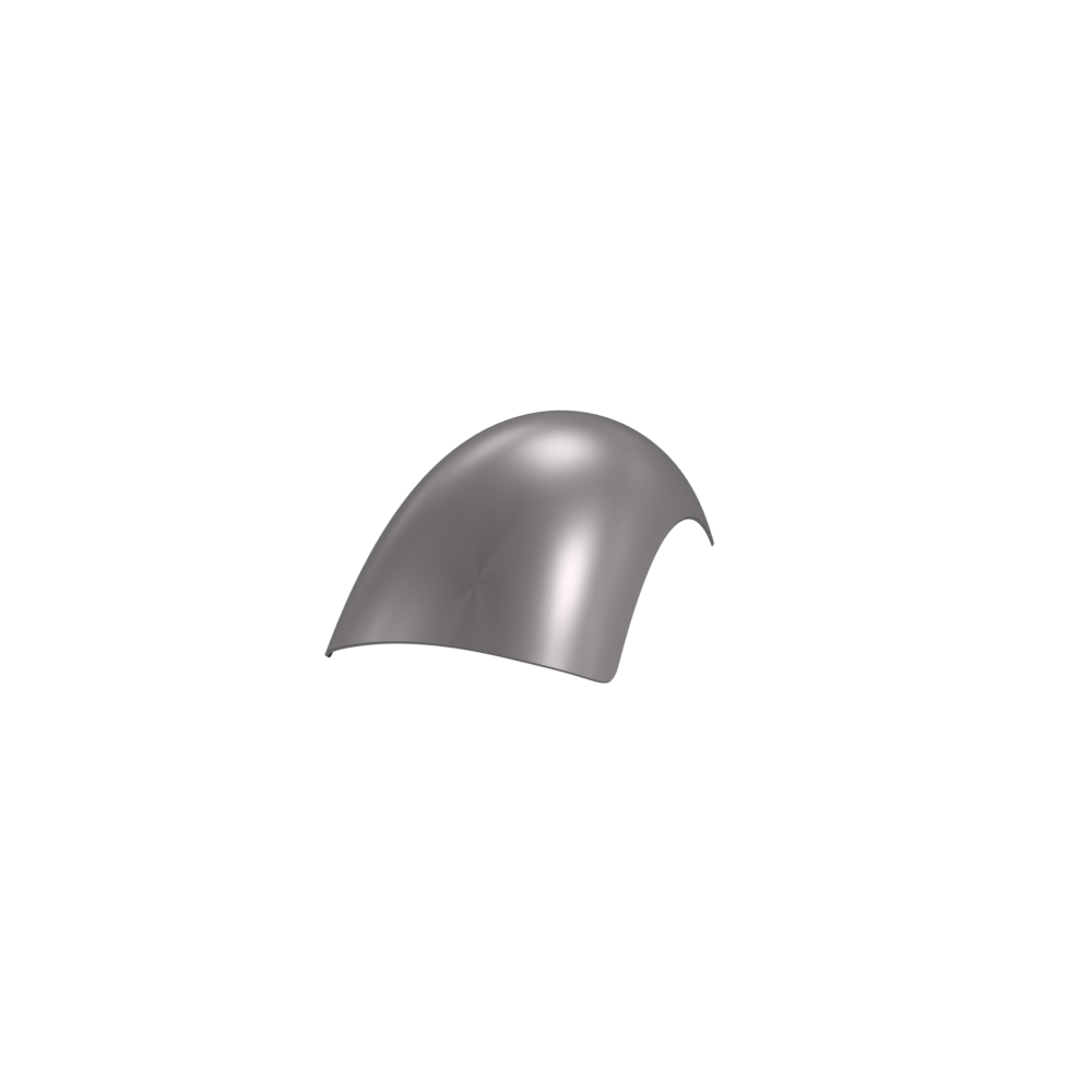 8" 1-Piece Steel Rear Fender
