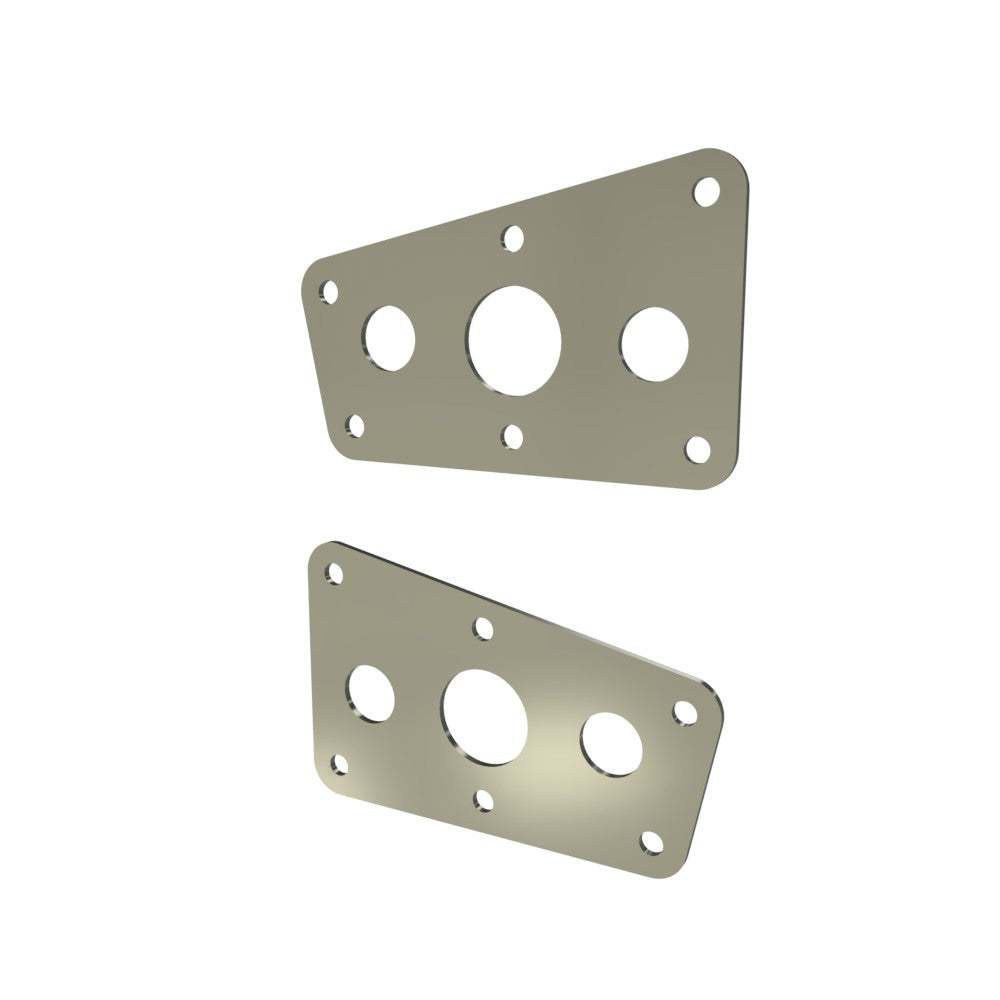 Honda Shadow VT750 (Shaft) Side Covers (Left &Right) Raw Steel