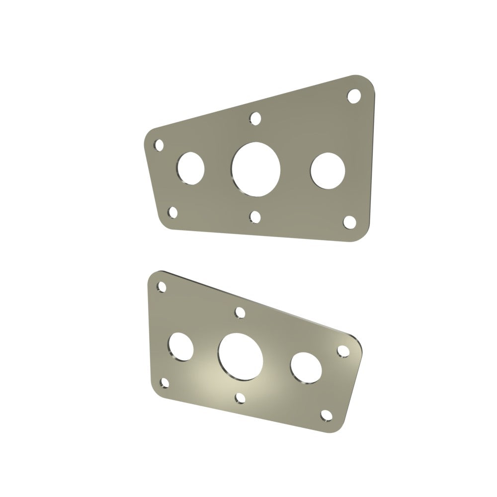 Honda Shadow VT750 (Shaft) Side Covers (Left &Right) Raw Steel