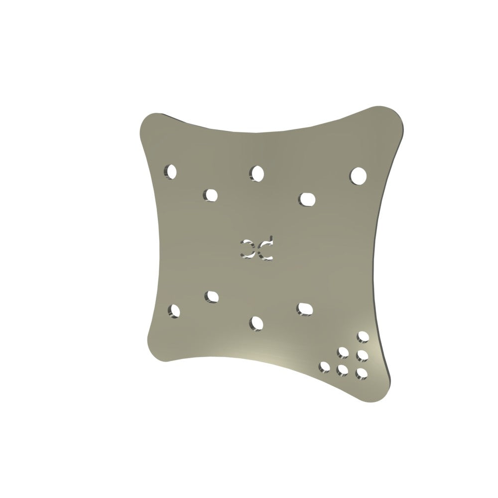 Multi-Fit HeadLight Plate (Raw Metal)