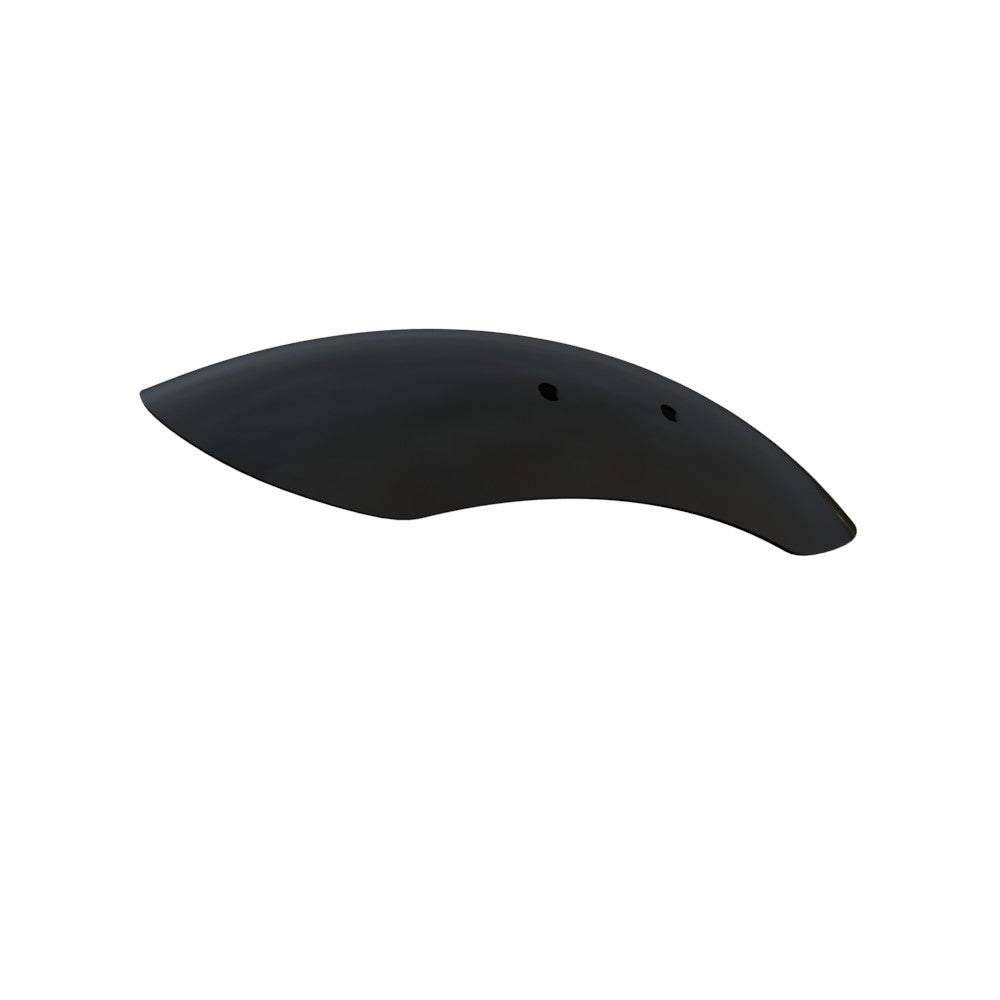 5.5" / 140mm 1-Piece Steel Black Front Fender