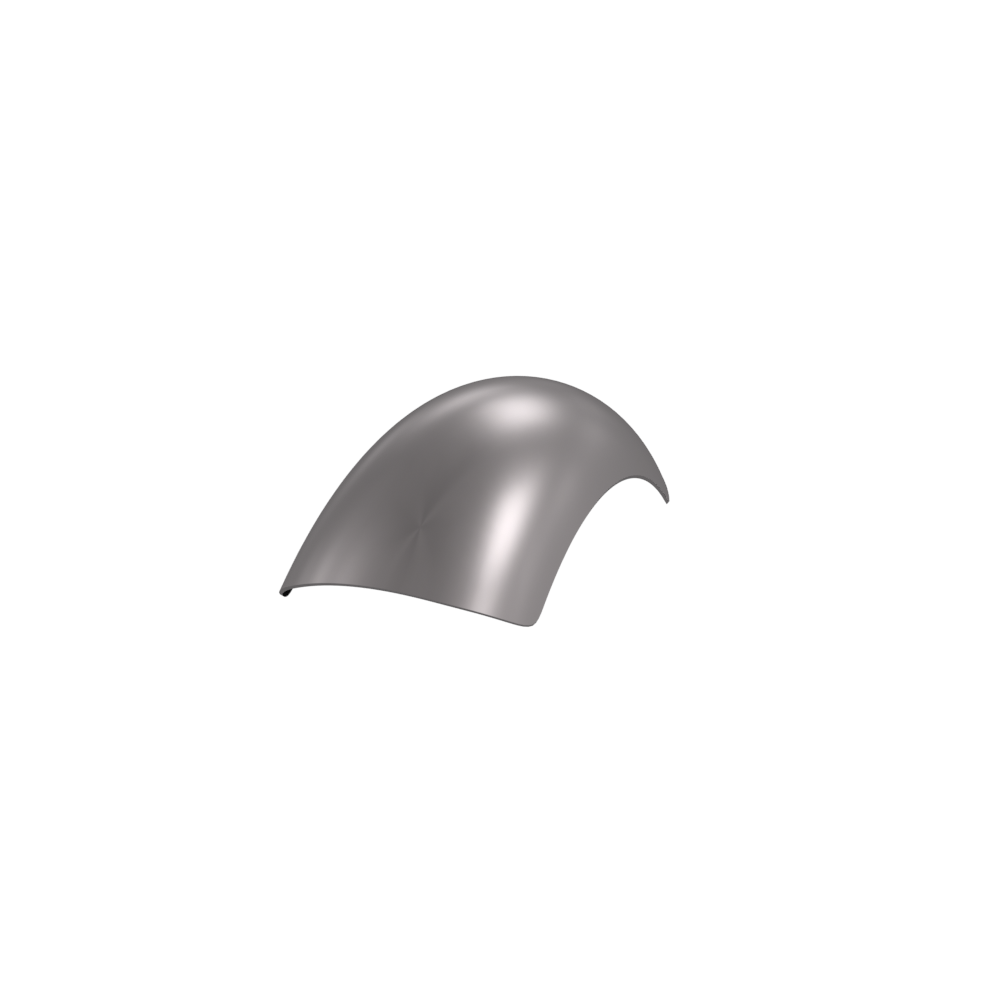 8" 1-Piece Steel Rear Fender