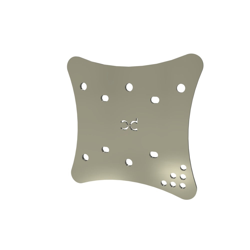 Multi-Fit HeadLight Plate (Raw Metal)