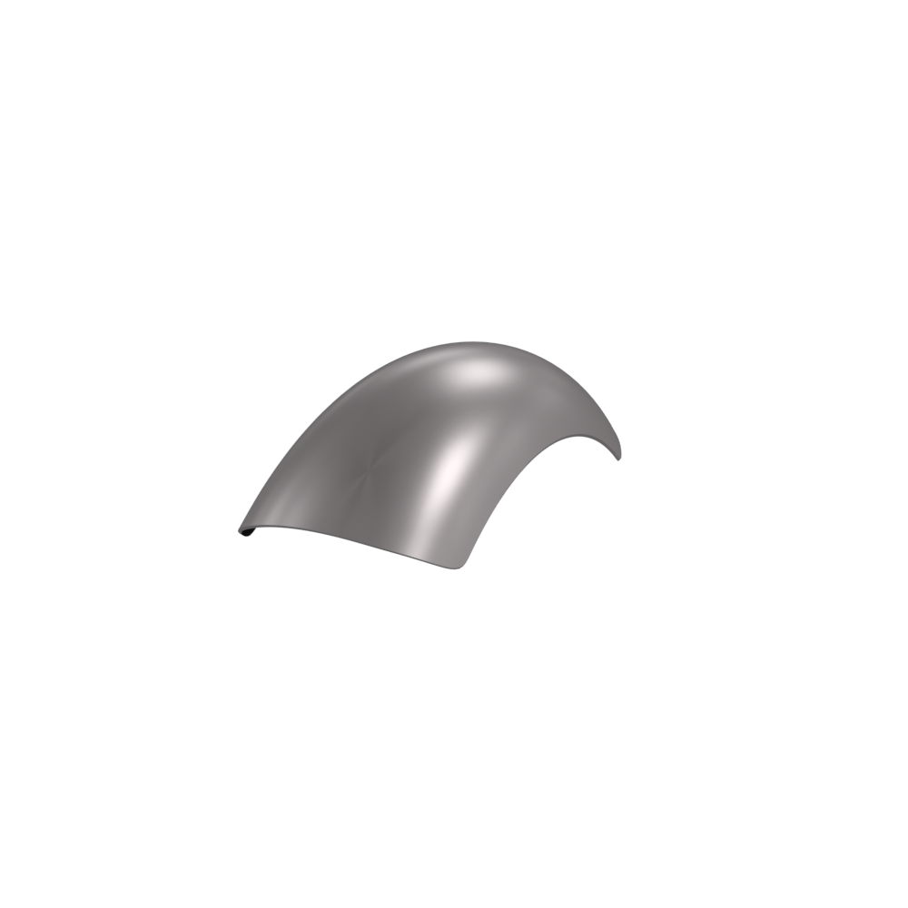 7" 1-Piece Aluminum Rear Fender