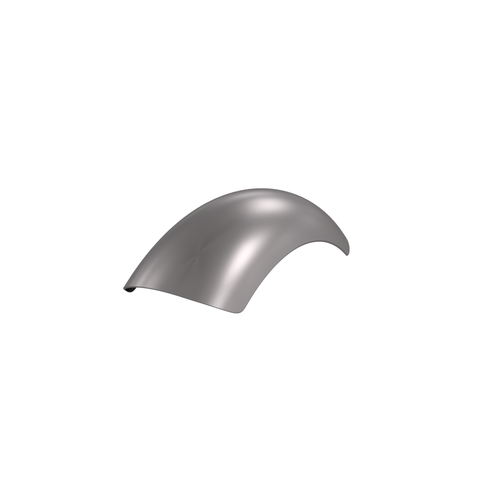 8" 1-Piece Steel Rear Fender