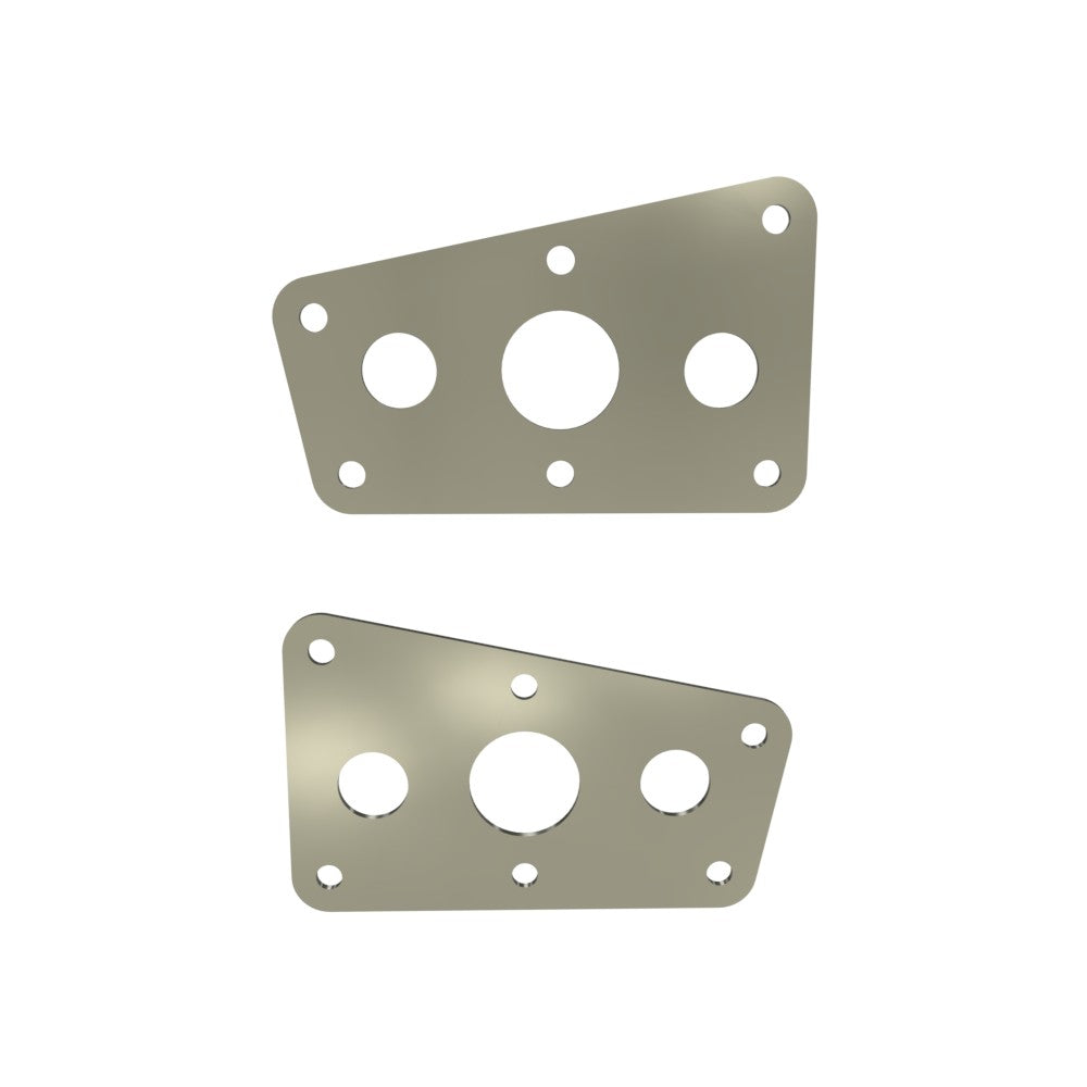 Honda Shadow VT750 (Shaft) Side Covers (Left &Right) Raw Steel